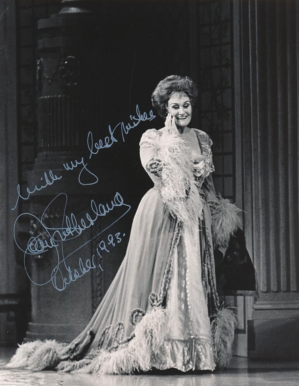Dame Joan Sutherland- Signed B&w Photograph