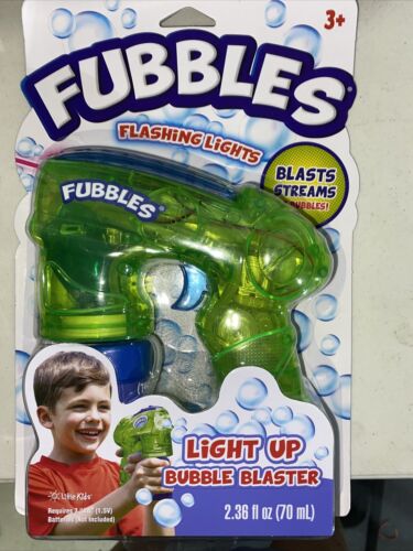 Fubbles Light-up Bubble Blaster Bubble Making Toy - Green. Brand New/sealed