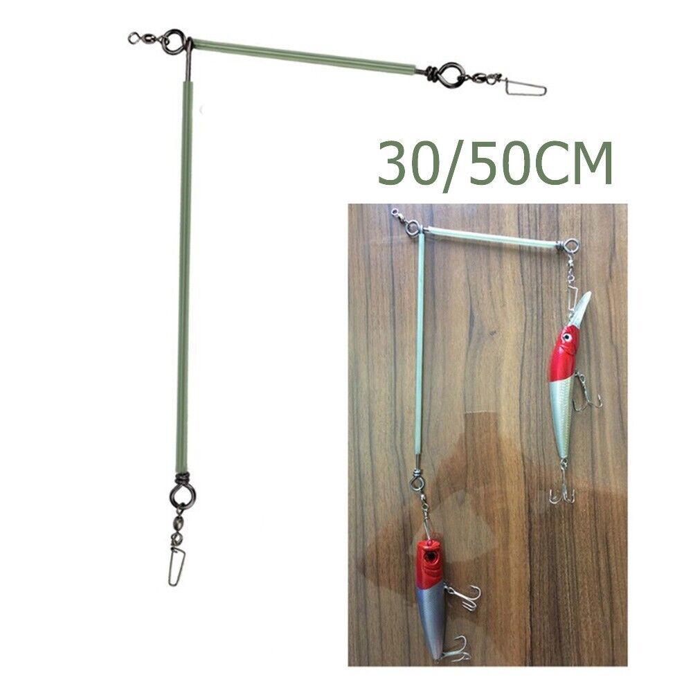 30/50cm Boom Fishing Tackle Anti Tangle Balance Connector Boom Luminous